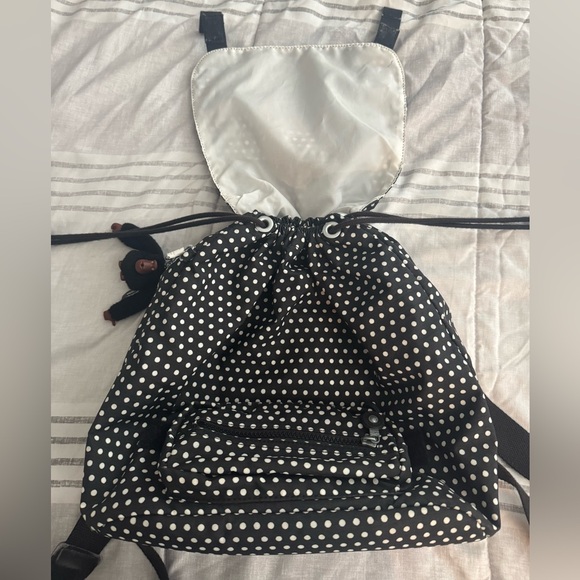 Kipling Dotted Black Backpack - Picture 3 of 8